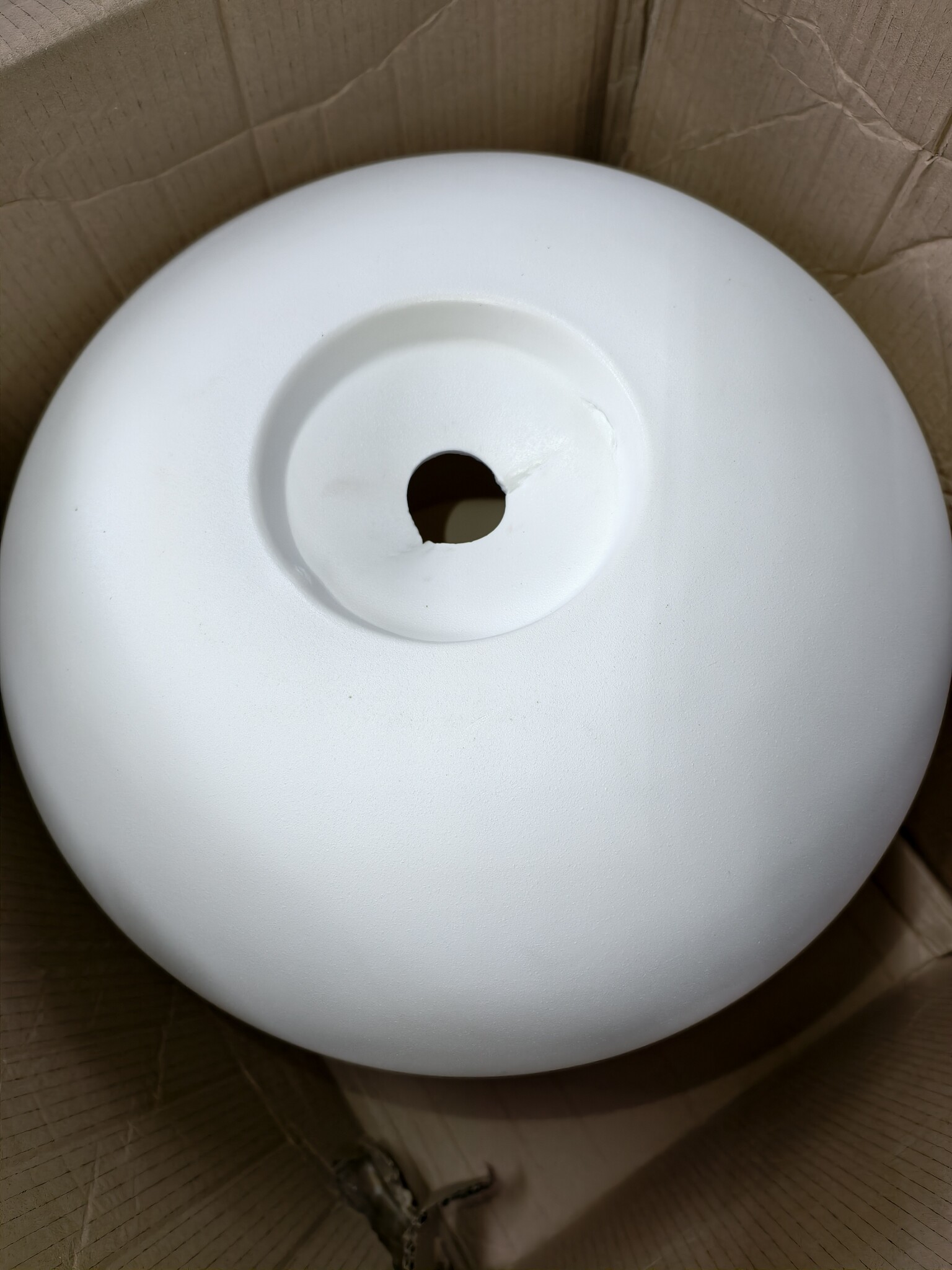 Verlichte Bloempot LED Wit 50 cm Hoog Polyethyleen