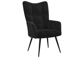 VidaXL Relaxstoel Fluweel Zwart - 41% Korting!