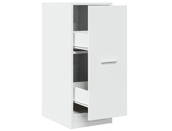 vidaXL Apothekerskast 30x41x77,5 cm bewerkt hout wit
