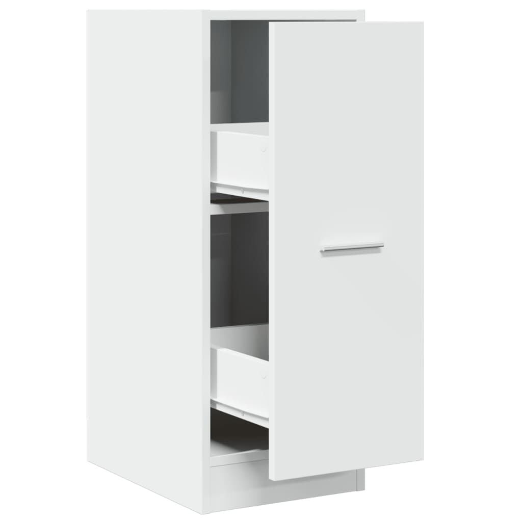 vidaXL Apothekerskast 30x41x77,5 cm bewerkt hout wit