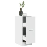 vidaXL Apothekerskast 30x41x77,5 cm bewerkt hout wit