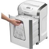 Fellowes papierversnipperaar 12 vel cross-cut (P4), papiervernietiger voor kantoor en thuiskantoor, Powershred FS-12C, krachtige papiervernietiger met 19 liter afvalbak, verwerkt creditcards, wit