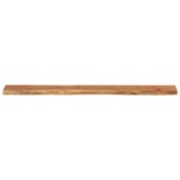 vidaXL Wandschap rechthoekig natuurlijke rand 140x20x3,8 cm acaciahout