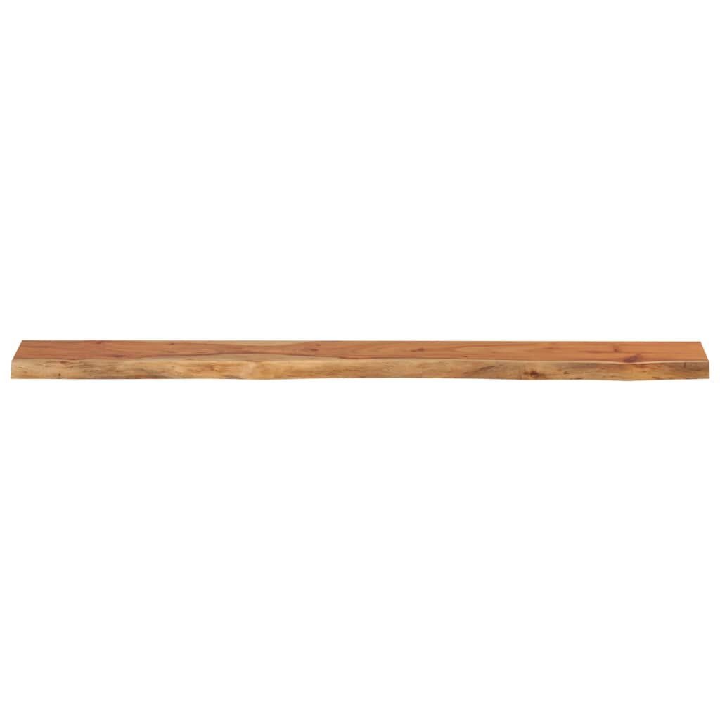 vidaXL Wandschap rechthoekig natuurlijke rand 140x20x3,8 cm acaciahout