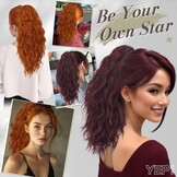 Paardenstaart Haarverlenging Rood 45cm Krullend 57% Korting
