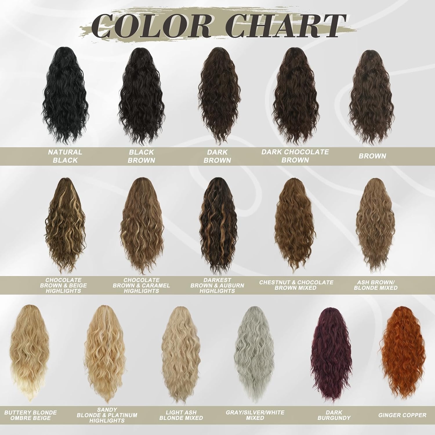 Paardenstaart Haarverlenging Rood 45cm Krullend 57% Korting