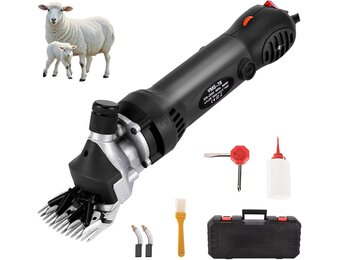 Elektrische schaapsschaar, 900 W, professionele scheerschaar, 6 snelheden, high-performance botershaartrimmer, schaapsscheermachine voor dieren, schapen, wol, geiten