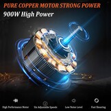 Elektrische schaapsschaar, 900 W, professionele scheerschaar, 6 snelheden, high-performance botershaartrimmer, schaapsscheermachine voor dieren, schapen, wol, geiten