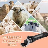 Elektrische schaapsschaar, 900 W, professionele scheerschaar, 6 snelheden, high-performance botershaartrimmer, schaapsscheermachine voor dieren, schapen, wol, geiten