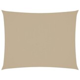 vidaXL Zonnescherm rechthoekig 3x6 m oxford stof beige