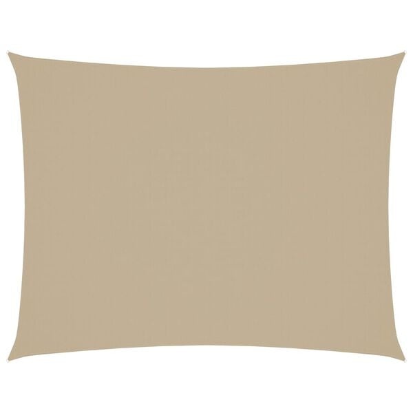 vidaXL Zonnescherm rechthoekig 3x6 m oxford stof beige
