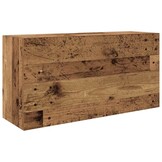 vidaXL Badkamerwandkast 80x25x40 cm bewerkt hout oud houtkleurig