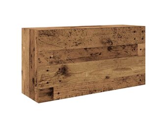 vidaXL Badkamerwandkast 80x25x40 cm bewerkt hout oud houtkleurig