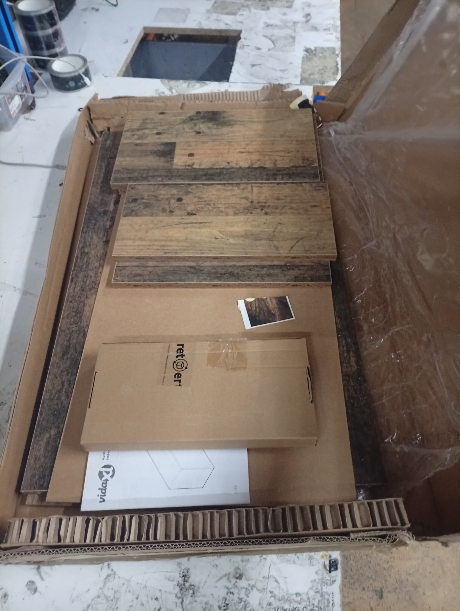 vidaXL Badkamerwandkast 80x25x40 cm bewerkt hout oud houtkleurig