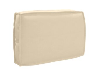 vidaXL Palletkussen Rugleuning Beige - 33% Korting!