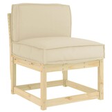 vidaXL Palletkussen Rugleuning Beige - 33% Korting!