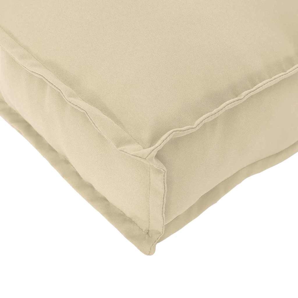 vidaXL Palletkussen Rugleuning Beige - 33% Korting!