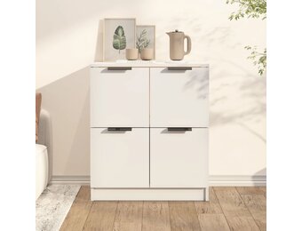 vidaXL Dressoir 60x30x70 cm Wit Bewerkt Hout - 58% Korting!