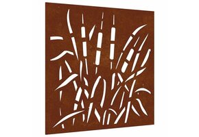VidaXL Cortenstaal Wanddecoratie Gras 55x55 cm - 57% Korting!