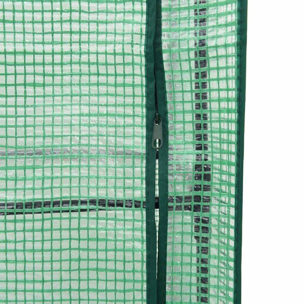 Verhoogde plantenbak met kas 80x40x138 cm - Rattanlook, 34% Korting