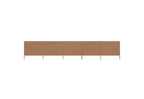 Windscherm 5-panelen Taupe (41% Korting)