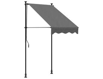 Antraciet Uittrekbare Luifel 100x150 cm - 34% Korting!