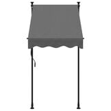 Antraciet Uittrekbare Luifel 100x150 cm - 34% Korting!