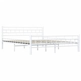 vidaXL Bedframe Metaal Wit 160x200 cm - 34% Korting