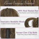 Paardenstaart Extension 20cm - 100% Echt Haar - Brown Mix - 33% Korting