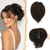 Paardenstaart Extension 20cm - 100% Echt Haar - Brown Mix - 33% Korting
