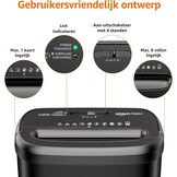 Cross-cut papierversnipperaar - 8 vellen, 16,8L (33% korting)