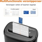 Cross-cut papierversnipperaar - 8 vellen, 16,8L (33% korting)