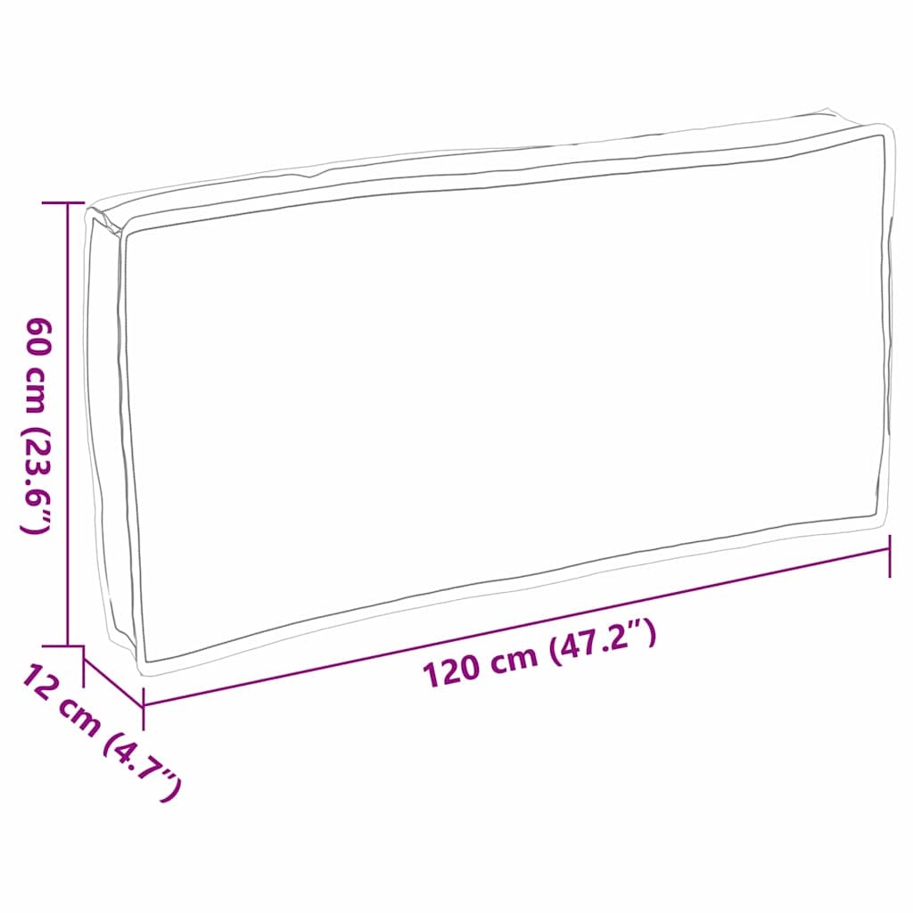 vidaXL Palletkussen Beige 120x60cm - 34% Korting!