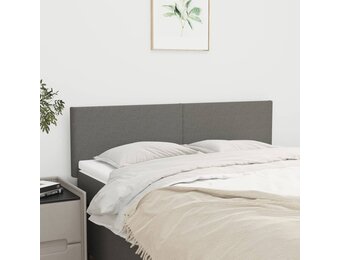 vidaXL Hoofdborden 2 stuks 72x5x78/88 cm Donkergrijs Stof - 85% Korting