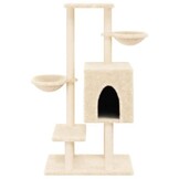 Kattenmeubel met Krabpalen - Crèmekleurig - 117 cm (34% Korting)