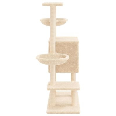 Kattenmeubel met Krabpalen - Crèmekleurig - 117 cm (34% Korting)