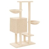 Kattenmeubel met Krabpalen - Crèmekleurig - 117 cm (34% Korting)