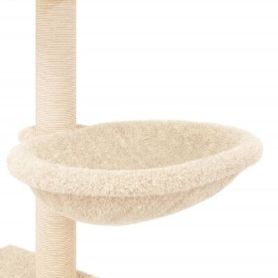 Kattenmeubel met Krabpalen - Crèmekleurig - 117 cm (34% Korting)