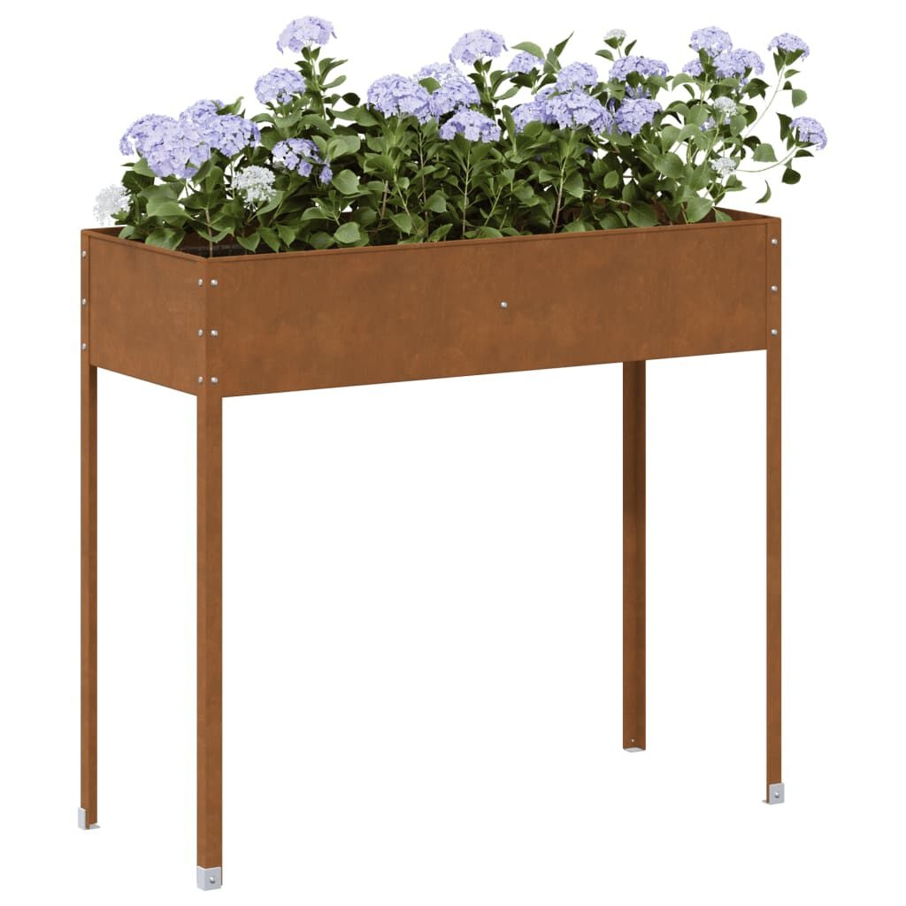 Weervast Stalen Plantenbak - 100,5x40,5x90 cm | 53% Korting