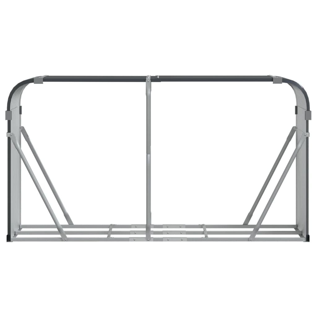 Haardhoutopslag 180x45x100 cm Gegalvaniseerd Staal Antraciet - 34% Korting!