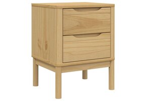 VidaXL Nachtkastje Floro - Massief Grenenhout - 56% Korting