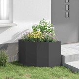 VidaXL Hoekplantenbak Staal Zwart (60x60x50cm) - 34% Korting