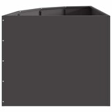 VidaXL Hoekplantenbak Staal Zwart (60x60x50cm) - 34% Korting