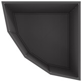 VidaXL Hoekplantenbak Staal Zwart (60x60x50cm) - 34% Korting