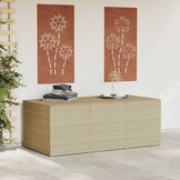 Tuinbox Poly Rattan 984L Gemengd Beige - 35% Korting