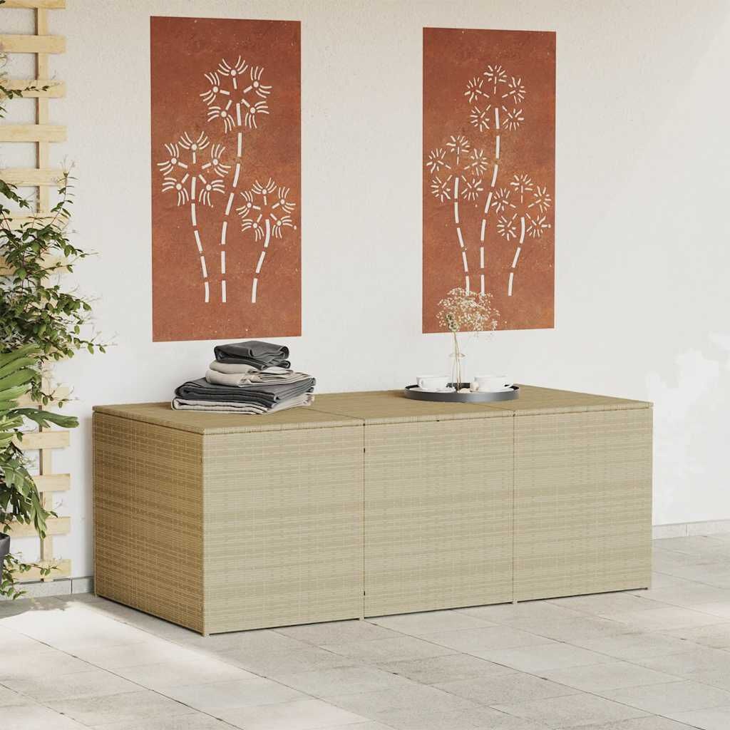Tuinbox Poly Rattan 984L Gemengd Beige - 35% Korting