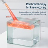 Kniemassageapparaat met Warmte & Roodlicht | 60% Korting