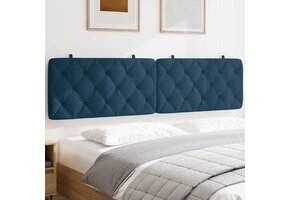 vidaXL Hoofdbordkussen 200 cm Fluweel Blauw - 56% Korting!