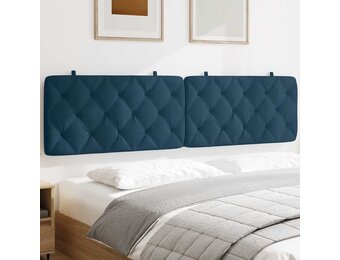 VidaXL Hoofdbordkussen 200 cm Fluweel Blauw - 34% Korting
