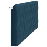 vidaXL Hoofdbordkussen Fluweel Blauw 200 cm - 60% Korting